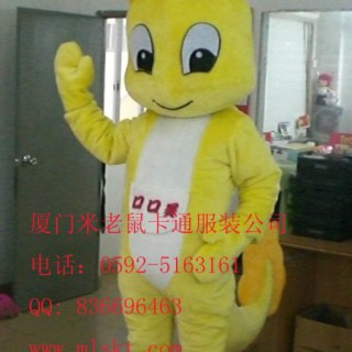 卡通动漫人偶服装，卡通服饰，迪士尼表演，黄龙行走人偶