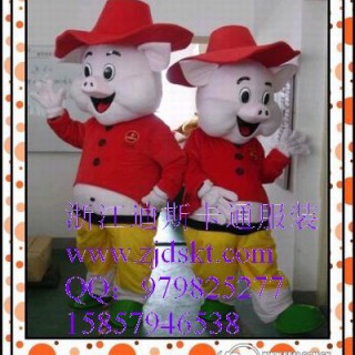 供应浙江迪斯卡通服装，猪猪，上海卡通人偶，卡通舞台服装