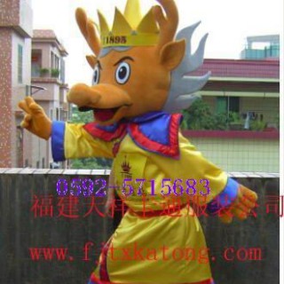 2012年中国龙卡通人偶服装，江苏舞台表演服装，卡通服装
