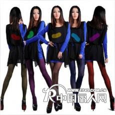 梦娜微透肉50D天鹅绒加裆炫彩香型连裤袜R3382