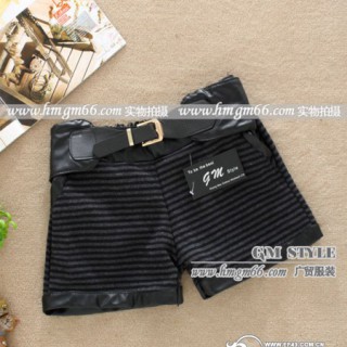 秋冬百搭短裙批发潮流靴裤批发样式新颖价格便宜的呢子靴裤批发