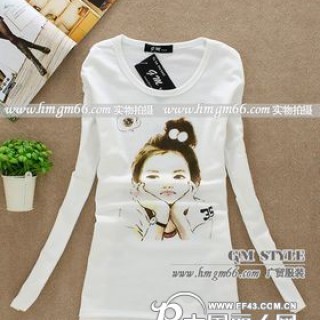 冬季服装批发时尚冬装批发秋季长袖T恤批发纯棉长袖T恤批发