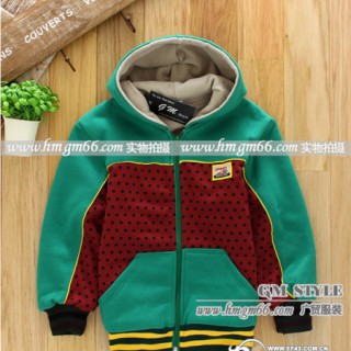 儿童冬装棉衣批发儿童连帽加绒卫衣批发童装连帽外套批发冬季童装