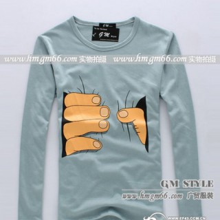 秋冬男装长袖批发男士长袖T恤衫批发韩版男长袖批发冬季男装长袖