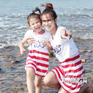 批发韩版亲子装