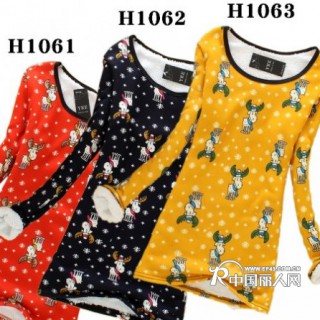 最便宜女装厂家直销加绒加厚保暖女装打底衫批发