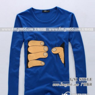 男装上衣批发韩版男长袖批发修身男装长袖T恤批发