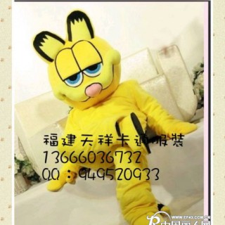 加菲猫卡通服装 卡通道具服装 卡通服饰 毛绒玩具服装