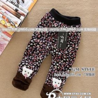 儿童加绒打底裤批发女童打底裤批发儿童打底裤批发小孩打底裤批发