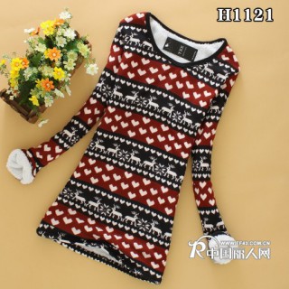 圆领打底衫高领打底衫批发甘肃新疆冬季中长款加绒加厚打底衫批发