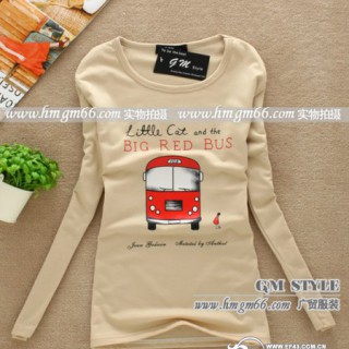 虎门热卖秋冬季T恤批发流行t恤批发韩版时尚秋冬季T恤批发