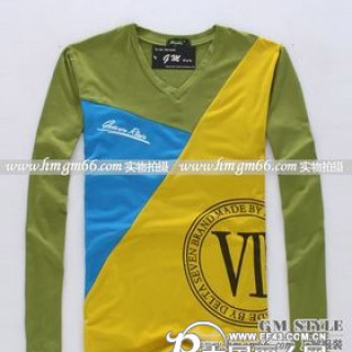 纯棉个性t恤批发撞色T恤批发