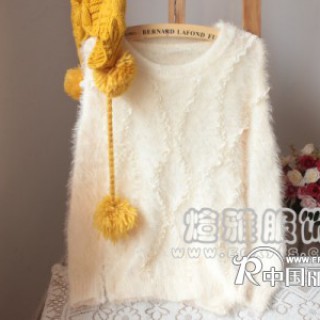 陕西安徽韩版时尚兔毛毛衣便宜批发河南河北保暖内衣加厚棉衣批发