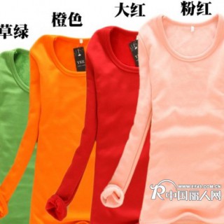 秋冬季海狸绒保暖打底衫批发