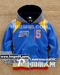 加绒童装外套批发拉绒连帽童装外套批发童装印花拉绒绒衫批发童装