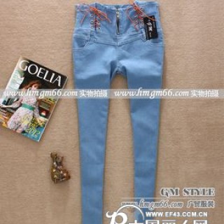 体女裤批发弹力裤批发女裤批发女士长裤批发韩版裤子批发牛仔长裤