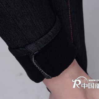 冬款加厚加绒女式牛仔裤35元批发