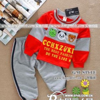 童装卫衣套装批发儿童卫衣套装批发1-3岁保暖童套装批发