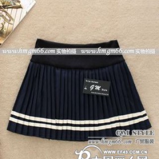 百搭靴裙批发百褶短裙批发呢子料靴裤批发秋冬季韩版女装短裤批发