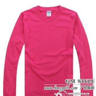 时尚圆领T恤批发男装上衣批发韩版男长袖批发
