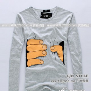 男士长袖T恤衫批发韩版男长袖批发冬季男装长袖批发秋冬季男装印