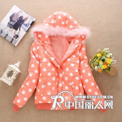 2012秋冬新款女装百搭休闲带帽系腰保暖毛毛棉衣外套