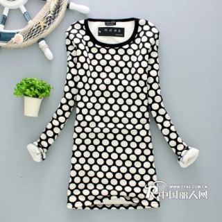 2012冬季新款 中长款加厚羊绒打底衫 全身加绒打底衫批发