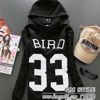 拉绒卫衣批发时尚卫衣批发印花女装卫衣批发