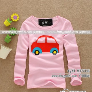 童装T恤批发纯棉长袖T恤批发全棉长袖女装批发