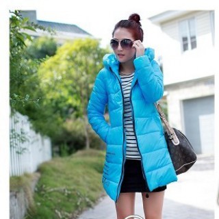 广州冬季新款女装长款棉服批发厂家