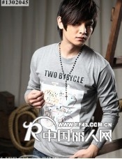 2012年男装秋冬打底印花男装t恤批发12.8元