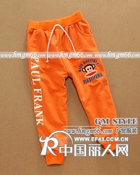 童装卫裤批发加绒童装卫裤批发拉绒儿童卫裤批发时尚童卫裤批发