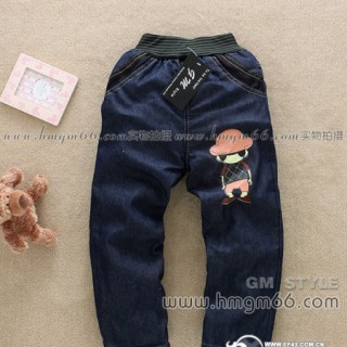 加厚童裤批发加厚童牛仔裤批发加绒小孩牛仔裤批发