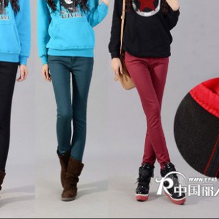 2012秋冬季女装新款 休闲百搭灯芯绒铅笔裤小脚裤