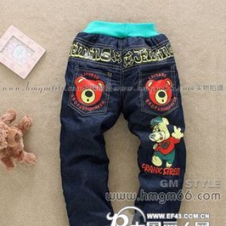小孩棉裤批发小孩绒裤批发小孩加厚裤子批发小孩不倒绒裤子批发小