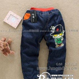 小孩绒裤批发小孩加厚裤子批发小孩不倒绒裤子批发小孩保暖裤批发
