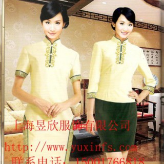 上海酒店服务员服装定做 订制餐饮工作服 上海定做酒店服装