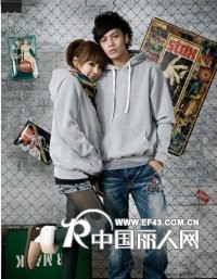 广州冬季最新款纯色情侣装卫衣批发厂家