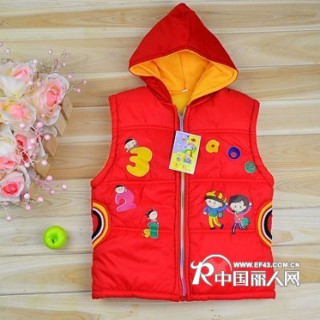 童装马甲批发童装打底毛裤批发男女童装时尚加厚棉衣批发市场童装