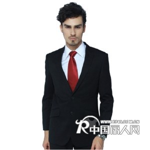 XM2032黑色双粒扣西服职业套装