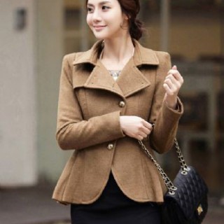 2012秋冬装新款冬装 时尚收腰韩版女装外套
