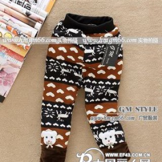 小孩保暖裤子批发中小童加保暖绒裤子批发小孩棉裤批发网