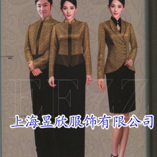 上海酒店服务员服装订做上海定做餐饮制服 上海酒店工作服图片
