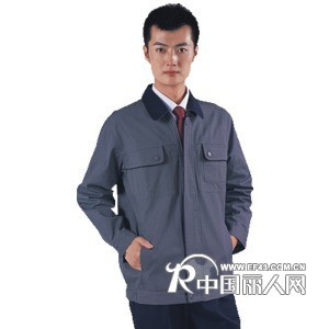 CD804驼灰拼藏蓝色冬季工作服套装