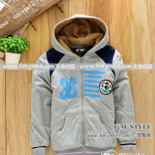 儿童加厚卫衣批发小孩冬装卫衣批发小孩加绒外套批发童装加绒卫衣