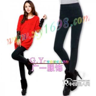 广州冬季最新款女装仿牛仔打底裤批发广州冬季便宜女装打底裤批发