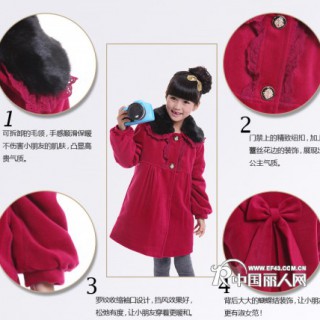 巧克兰奇童装女童新款格子秋冬装韩版呢大衣外套正品羊毛4379