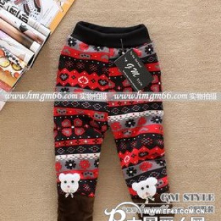 童装绒裤批发小孩绒裤批发小孩保暖裤批发童装保暖长裤批发