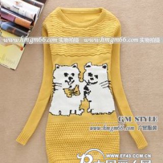 时尚女式毛衣批发女式长款毛衣批发女式加厚毛衣批发女士加厚毛衣