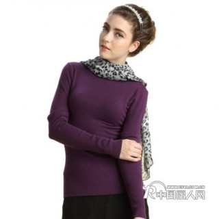 2011秋装新款纯色简约高领修身打底衫 女装